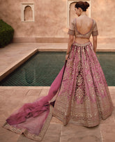 Designer pure viscose with hand work, detailed embroidery lehenga